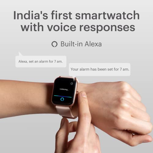 Image of Noise ColorFit Pro 3 Alpha Bluetooth Calling Smart Watch with Alexa Built-in, 1.69 inch(42cm) Display, 80+ Songs Storage, 100 Sports Modes, 5ATM Waterproof & Noise Health Suite (Mist Grey), OneSize