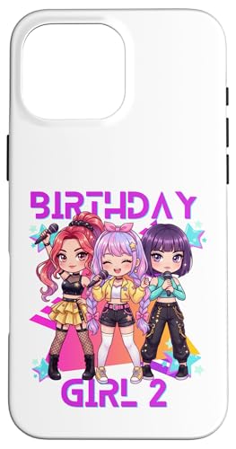 Funny Chibi Kpop Girl It's My 2nd Birthday �X�}�z�P�[�X iPhone 16 Pro Max �p