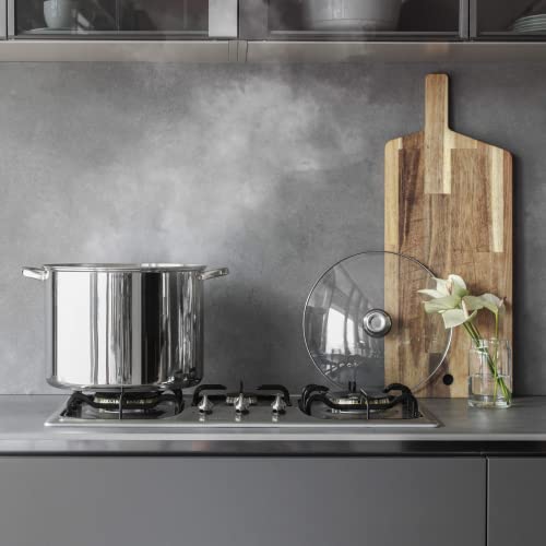 Foto von Ribelli Kochtopf 10L Edelstahl - als Gulaschkessel, Suppentopf, Spargeltopf o. Soßentopf Geeignet - Praktischer Küchentopf für viele Herdarten auch Induktion