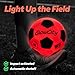 GlowCity Glow in The Dark Soccer Ball | Light Up Indoor/Outdoor Soccer Ball with 2 LED Lights | Pre-Installed Batteries | Fun Gift for Teens