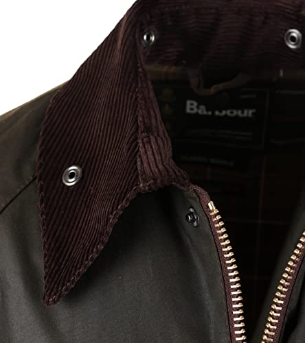 Barbour Men's Classic Bedale Wax Cotton Jacket, Olive, 48 #TOP1