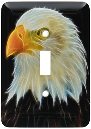 Interrupteur à bascule aigle tête blanche multicolore pour déco murale originale - 2
