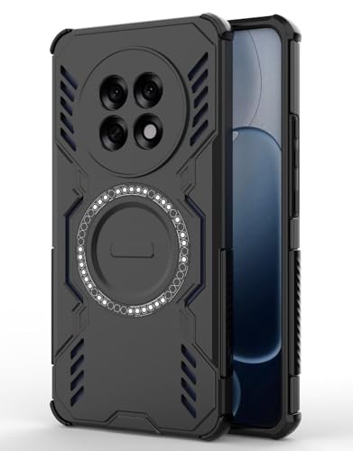 Image of Back Cover Case for Oppo F31 Pro Plus 5G | 360 Protection Mobile Phone Case Mag-Safe | Camera Protection | Oppo F31 Pro Plus Back Cover | Oppo F 31 Pro Plus 5+G - Black TPU+PC