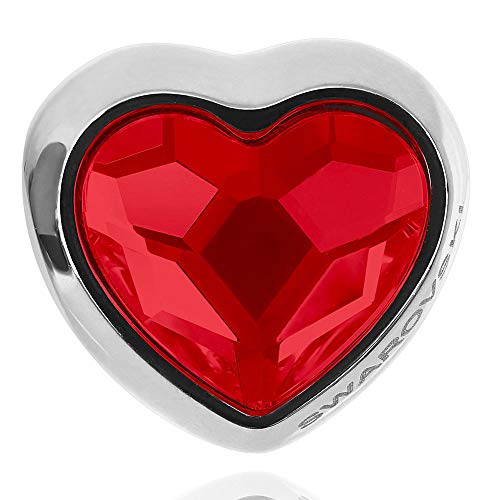 Berloque Swarovski Becharmed Coração LT Siam 14mm 1 peça ref 31044