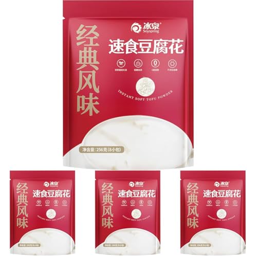SOYSPRING - Tofu blando instantáneo en polvo - (1 X 256 G) (Paquete de 4)