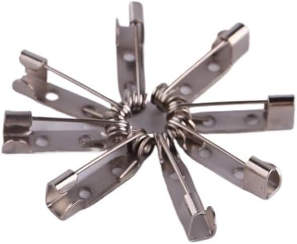 ZOAPDEBCEWytrzymałe szpilki do koców, Duże agrafki, 20mm300szt Agrafka, Mała metalowa szpilka, Ozdobna broszka z odznaką,