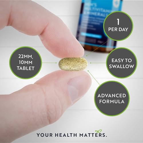 Men's Multivitamins and Minerals - 25 Essential Active Vitamins and Minerals with Added Maca Root and Panax Ginseng - 180 Vegan Tablets - No Synthetic Fillers or Binders - Made in The UK by Nutravita - Image 6