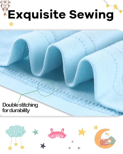 DAUGHTER QUEEN Girls Summer Pajamas Set 4 Pieces 100% Cotton Sleepwear Size 18 Months-12 Years4