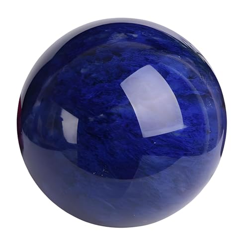 Pierre gemme boule de cristal bleu quartz fondu 180mm pour lithothérapie