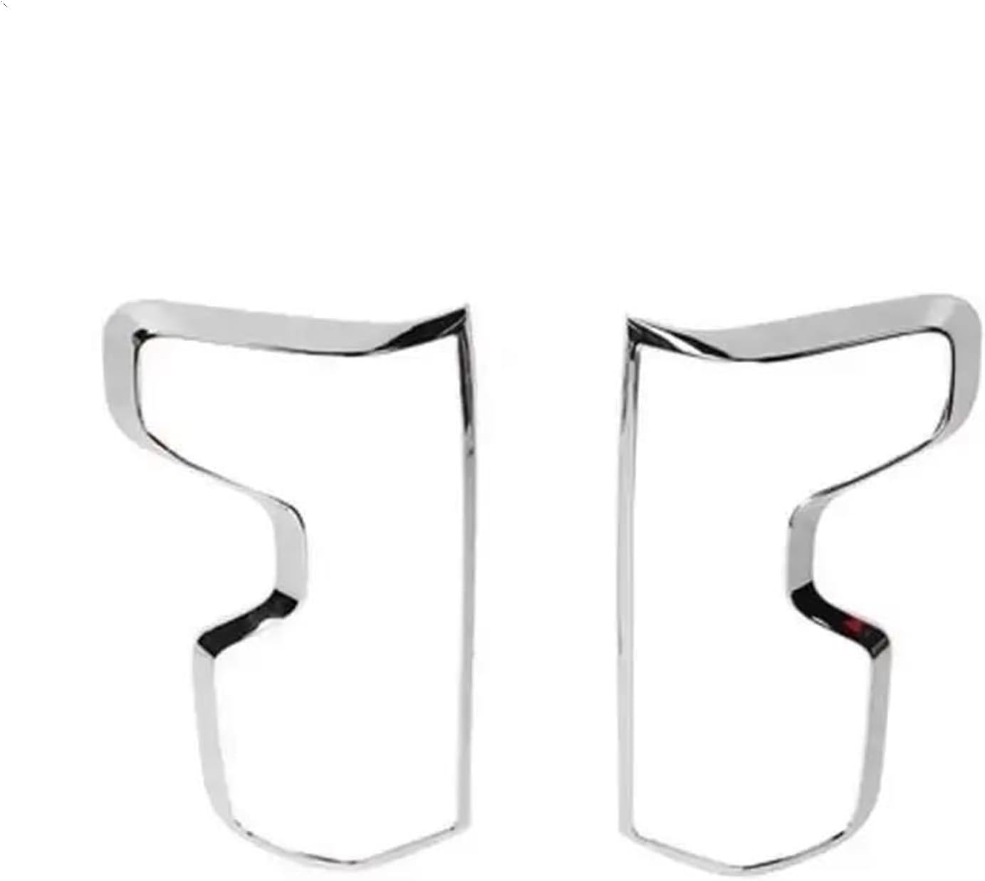 Car Rear Light Cover Trims Car Rear Tail Light Lamp Taillight Decoration Cover For Chevy Silverado 2019-2024 Up Tail Guard(Chrome