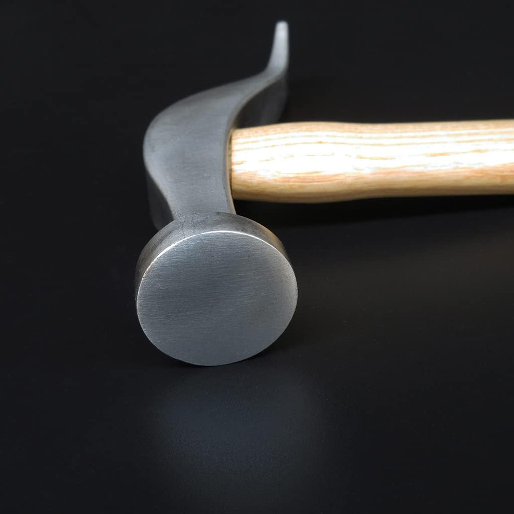 Stainless Steel Shoe Hammer Wooden Handle for Leather Work Shoemaking Repairing Remmending Shoe Rustproof
