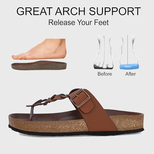 Image of Centrino Men's Berkin-Style Slip-On Sandals | Open Toe Design | Soft PU Footbed | Lightweight & Comfortable | Arch Support | On-Grip Sole | Casual Outdoor Wear (6867)