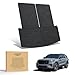 LASFIT Cargo Mat for Ford Explorer 2020-2025 2026 Trunk & Backrest Liner, Custom Fit All Weather Protector Split Design Easy Installation Trunk with Seatback Mat Accessories, 1pc Black