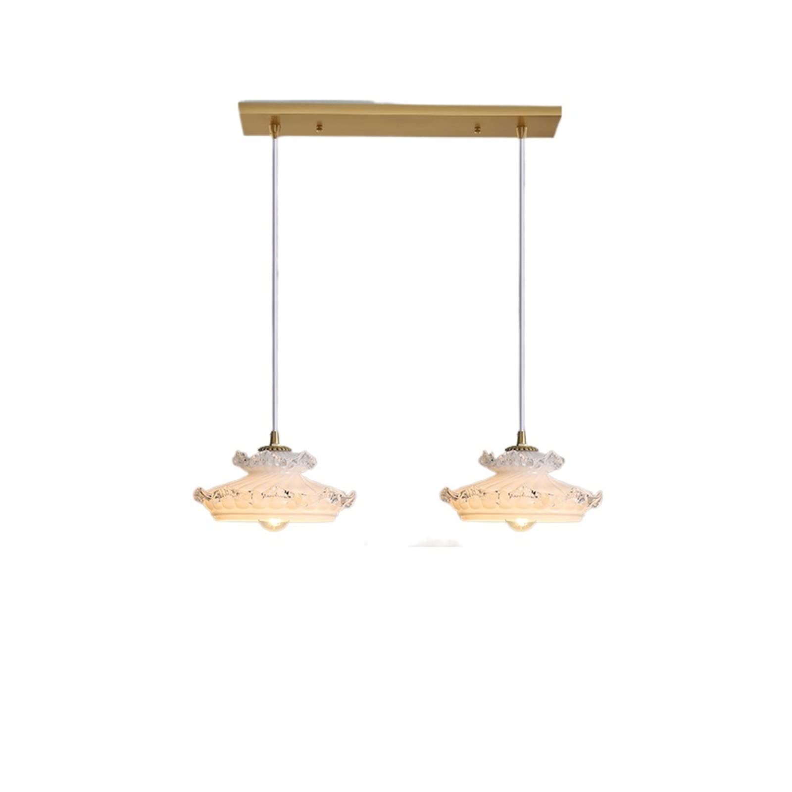 Plafonnier à deux têtes cristal pour sublimer le couloir et le balcon de votre maison