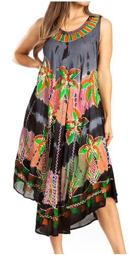 Sakkas Womens Long Tasanee Caftan Tank Dress/Cover Up