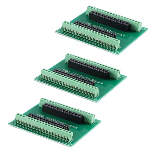 Image of 3Pcs ESP32 38Pin Expansion Board Module Green ESP32 Breakout Board ESP GPIO