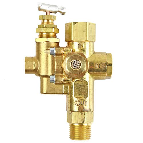 Air Compressor Pilot check valve unloader combination gas discharge 140-175 1/2" FPT TOP INLET X 1/2" MPT OUTLET by conrader - Used condition - US$27.66