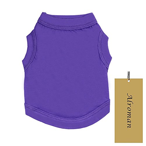 Dogs-Shirts-Purple-Vest-Clothing-for-Dogs-Cats-XS-Dog-Vacation-Shirt-Male-Female-Dog-Clothing-Puppy-Summer-Clothes-Girls-Boys-Cotton-Summer-Shirt-Small-Dog-Cat-Pet-Clothes-Vest-T-shirt-Apparel Dogs Shirts Purple Vest Clothing for Dogs Cats XS Dog Vacation Shirt Male Female Dog Clothing Puppy Summer Clothes Girls Boys Cotton Summer Shirt Small Dog Cat Pet Clothes Vest T-shirt Apparel - Image 6