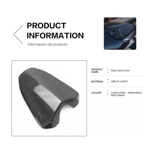 Carénage capot passager MT-09 2025 : couvercle selle moto arrière rigide - 5