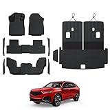 GALVAGNIATE Floor Mats Cargo Liner for 2022-2024 2025 Acura MDX, All Weather TPE 2-in-1 Cargo Mat with Backrest Mat for MDX Accessories