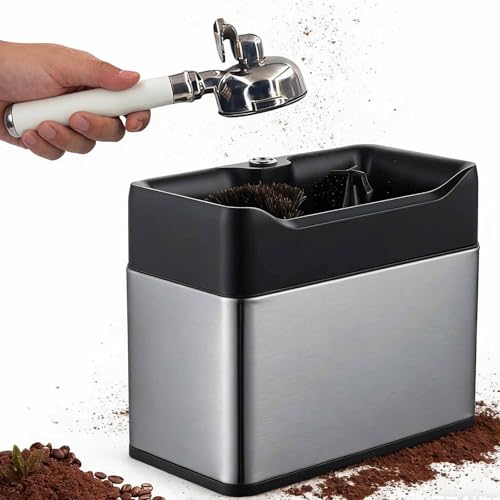 ERICAT Electric Portafilter Cleaner, Automatic Coffee Scraper, Effortless Portafilter Cleaning