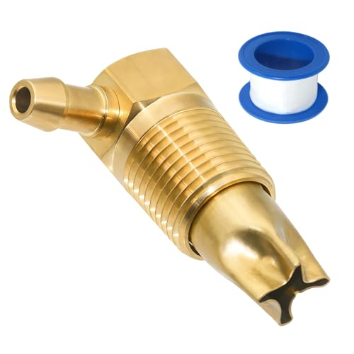 1/2 NPTF Brass Fuel Vent Valve 5/16 Thread Rollover Valve for Gas Tank