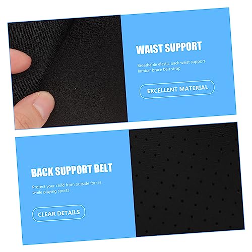 Faja lumbar elástica negra para soporte de cintura y espalda miniatura 3