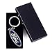 QZS Car Logo Key Chain Ring - 2020 3D Chrome Metal Car Keychain Keyring Family Present for Man and Woman Gifts Elegant Durable for Ford Cars