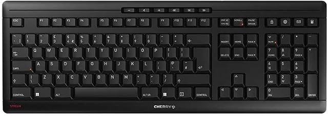 CHERRY STREAM Keyboard WL GB bk | UK Layout