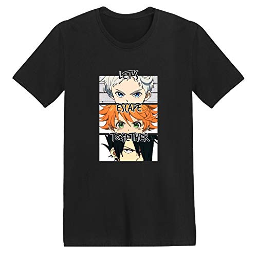The Promised Neverland Camiseta Anime Emma Norman Ray Printed Unisex Camisetas de Manga Corta