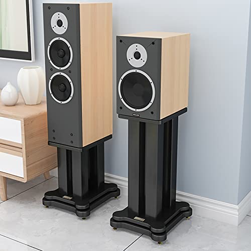 Supports d'enceintes en acier robuste avec pointes d'isolation acoustique