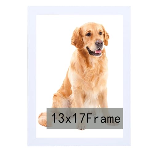 RUN HELIX 13x17 Picture Frames, Photos Frame with Plexiglass, Wall Gallery Photo Frames, Horizontal and Vertical for Wall Mounting, Home Office Decoration White white 13x17inch(set of 1)