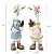 WONDHOME Garden Statues Couple Duck, Funny Cartoon Duck Garden Statues Indoor Outdoor Decorations Cute Ducks Art Décor Goose for Yard Home Garden Patio and Office (2- Pack)