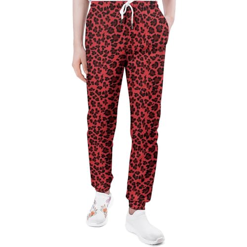 Leopard Skin Print Man Sweatpants Casual Trousers Long Pants 3D Print Sport Pants Elastic Pant