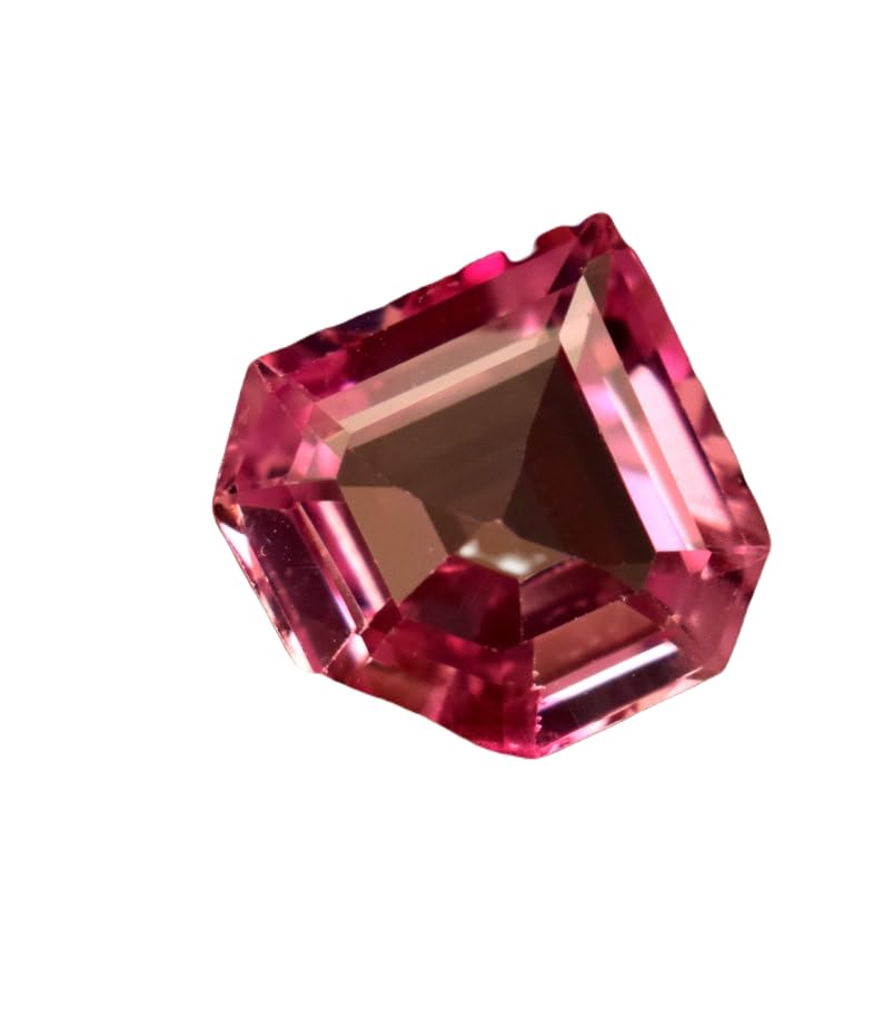 Saphir Padparadscha naturel pierre précieuse en vrac taillée pour collier et bague DIY