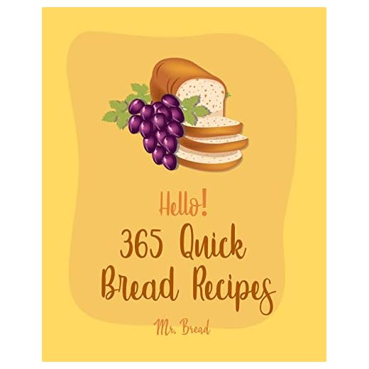 Hello! 365 Quick Bread Recipes: Best Quick Bread Cookbook Ever For Beginners [Yorkshire Cookbook, Cornbread Recipe, Southern Biscuits Cookbook, Mini Muffin Cookbook, British Scones Cookbook] [Book 1]