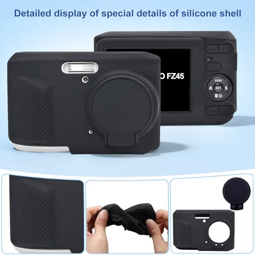 Funda de silicona para cámara Kodak PIXPRO FZ45 negra miniatura 6