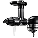 aikeec Slow Juicer Aufsatz für alle KitchenAid Küchenmaschinen, Masticating Entsafter Zubehör BPA-freier, Cold Press Entsafter mit Bürste, Entsafter Gemüse und Obst, schwarz