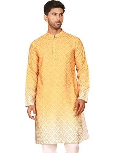 Image of Jompers Men's Ombre Pure Cotton Straight Kurta