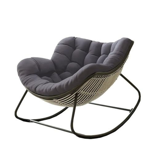 Genérico Cojín para Silla Mecedora Papasan Cozy Home, Suave y Grueso, para Interior, Exterior, Sala, Porche, Balcón. Repuesto Antideslizante. Silla no incluida