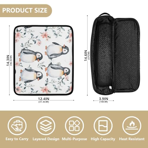 Bolso de viaje para herramientas de cabello con tapete resistente al calor miniatura 4