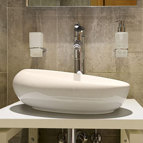 Waschbecken24 A290 - Lavabo para baño, cerámica Cover