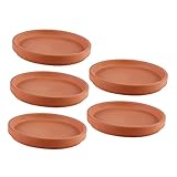 toddmomy 5 pz vassoio per fioriera in terracotta basi in miniatura supporto quadrato piatto vegetale fioriera trasparente vassoio per piante sottovaso frullatore buffet ceramica