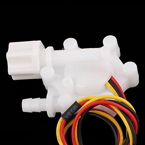Sensor de flujo de agua uxcell sen-hz06fb G1/4, medidor de caudal de 6 mm y 0,3-3,0 l/min 3