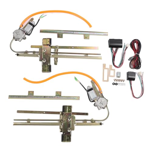 Power Window Kit For 2-Door Hot Rods & Street Cars - Flat Glass, Includes Switches & Wiring