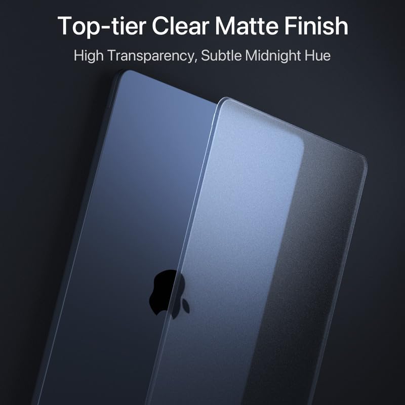 Image of Soonjet for MacBook Air 13 inch Case, M5 M4 M3 M2, 2022-2026 A3449 A3240 A3113 A2681, Color Matched, Snap-On Design, Fingerprint & Scratch Resistant, Hard Shell Protective Matte Cover for Mac Air 13.6