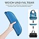 SupRovare 2 Stücke waschbare Silikon Lätzchen für Erwachsene mit Auffangbehälter, Wiederverwendbare Latz für Erwachsene für ältere Männer Frauen（Grau, Blau）