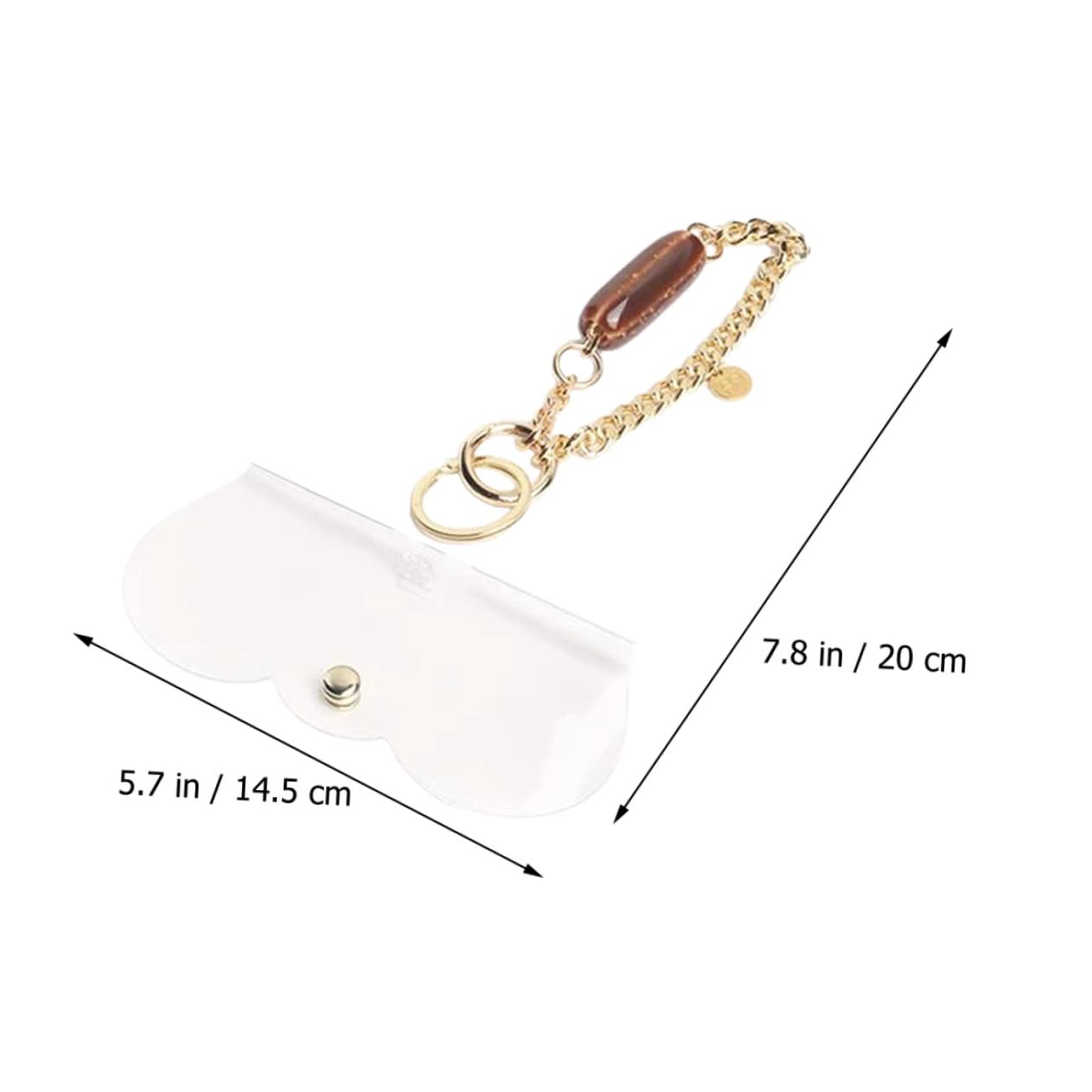 Custodia Per Occhiali Da Sole Porta Occhiali Da Sole Portatile Titolare Degli Occhiali Custodia Porta Occhiali Borsa Per Occhiali Rame Placcato Oro Transparent