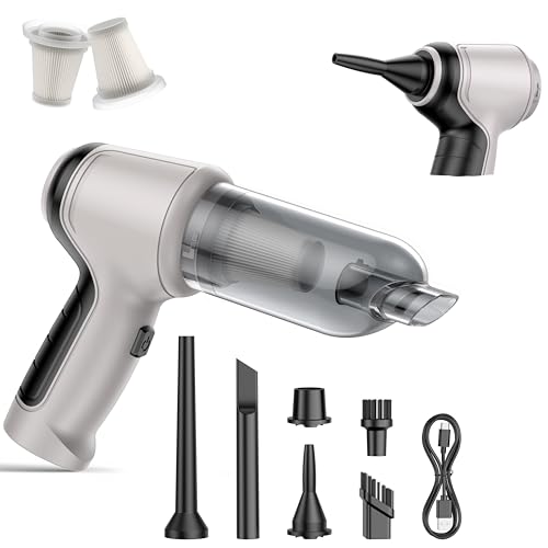 IHE Car Vacuum Cleaner, 15000Pa Handheld Cordless Rechargeable Wet & Dry Vacuum, 120W High Power for Car, Pet, Home, Office Cleaning, Washable HEPA Filter, Multi-Nozzles