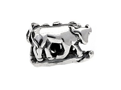 Silverado Sterling Silver Zodiac Taurus Bead/Charm #TOP3